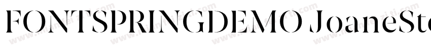 FONTSPRINGDEMO JoaneStencilExtraLig字体转换